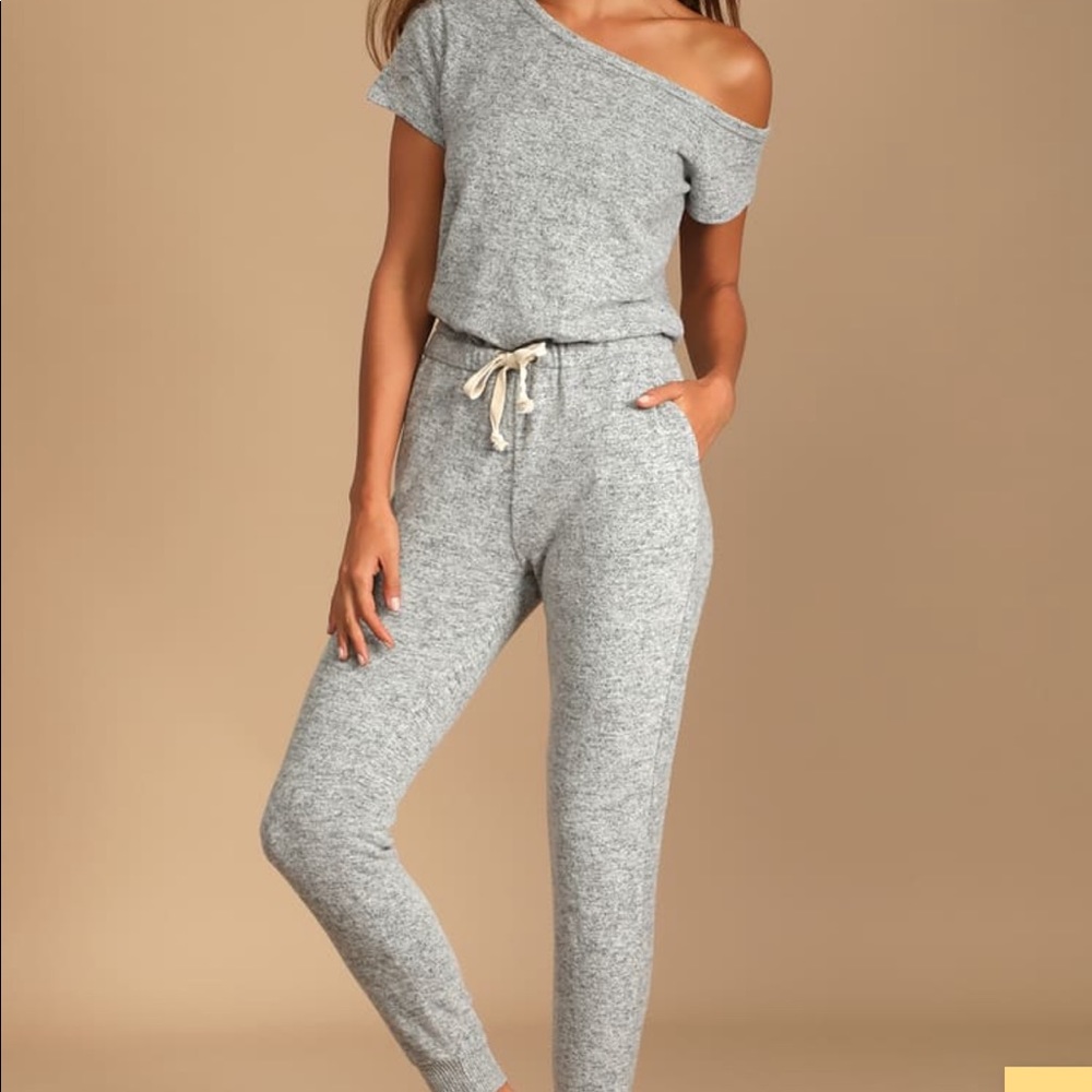 Lulu’s Grey Jumpsuit